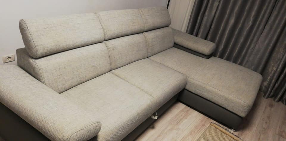 cals 2 canapea, tapiterie, fara pete, curata, alba, gri - topmop.ro