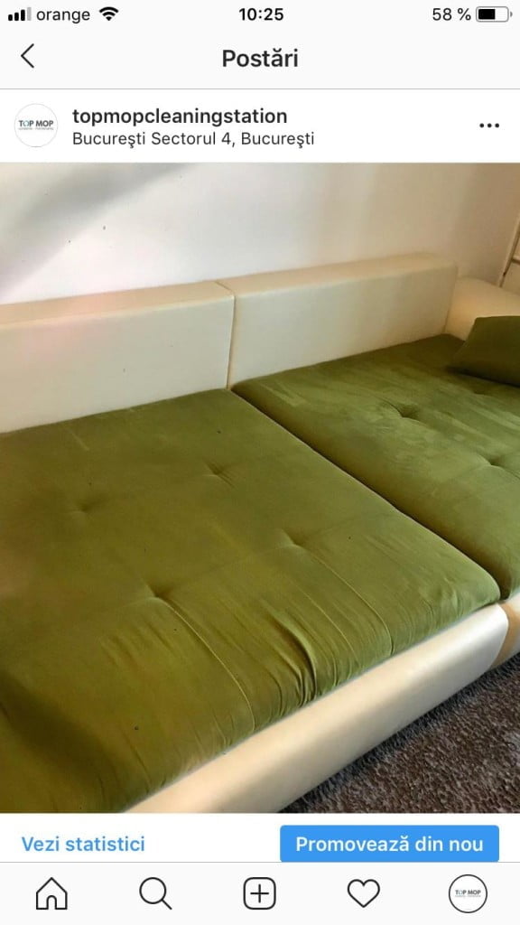 curatare profesionala canapele tapiserii topmop
